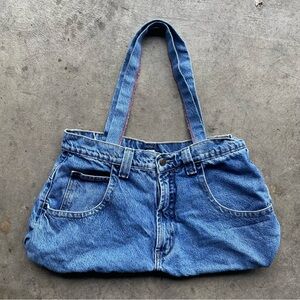 Vintage Menace Jeans Denim Purse Tote Shoulder Bag 90s Y2K